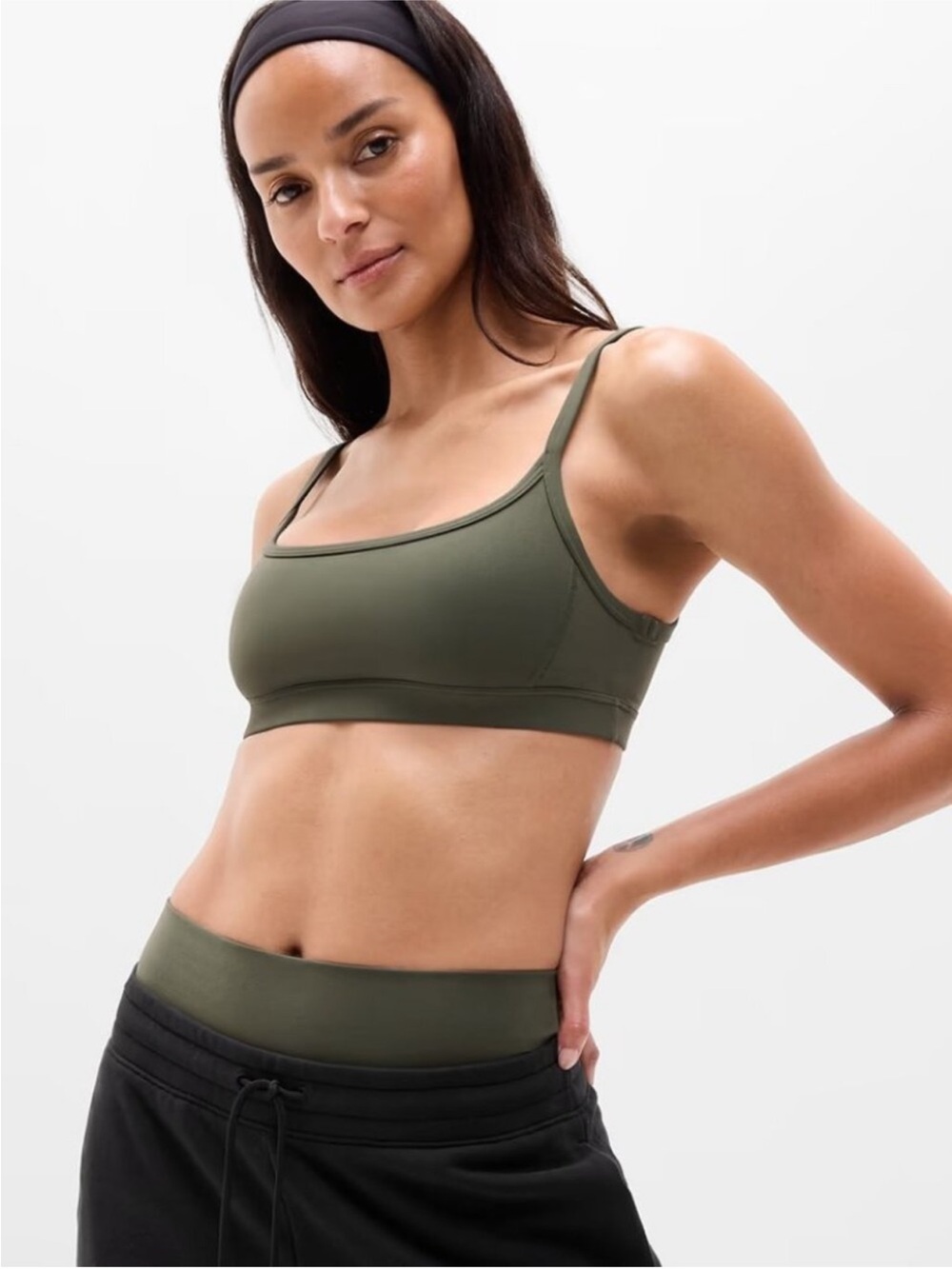 NWT - Athleta Square Neck Bra A-C | Size M